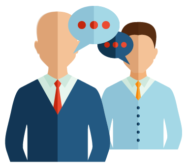 Personas conversando