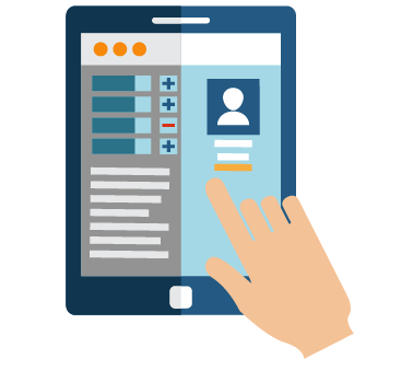 Persona navegando en internet