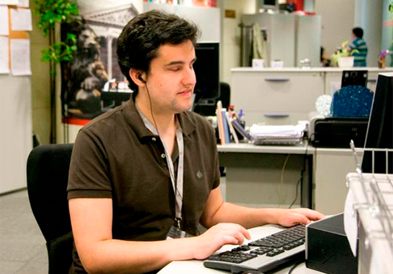 Persona con discapacidad visual